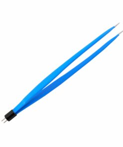 Single-Use Bipolar, Standard Forceps, Straight, With American Plug, 15 Cm Length, 2.0Mm Tip, Blue (E-11-1690)