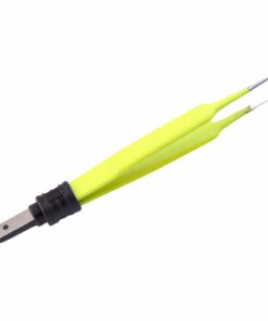 Single-Use Bipolar, Mcpherson Forceps, Straight, With European Plug, 9.0 Cm Length, 0.7Mm Tip, Yellow (E-11-2662)