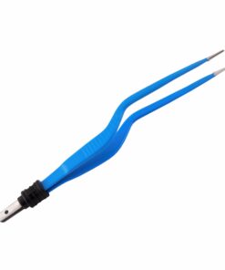 Single-Use Bipolar, Bayonett Forceps, Straight, With European Plug, 20 Cm Length, 1.0Mm Tip, Blue (E-11-2940)