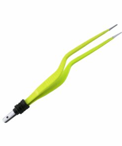 Single-Use Bipolar, Bayonett Forceps, Straight, With European Plug, 22 Cm Length, 2.0Mm Tip, Yellow (E-11-3086)