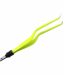 Single-Use Bipolar, Bayonett Forceps, Angle Up, With European Plug, 24 Cm Length, 2.0Mm Tip, Yellow (E-11-3586)