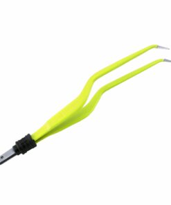 Single-Use Bipolar, Bayonett Forceps, Angle Down, With European Plug, 20 Cm Length, 0.5Mm Tip, Yellow (E-11-3706)