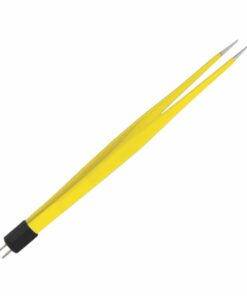 Single-Use Bipolar, Cushing Forceps, Straight, With American Plug, 15.9 Cm Length, 1.5Mm Tip, Yellow (E-11-4815)