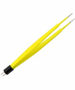 Single-Use Bipolar, Gerald Forceps, With American Plug, 17.8 Cm Length, 1.5Mm Tip, Yellow (E-11-4965)