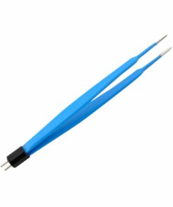 Single-Use Bipolar, Gerald Forceps, With American Plug, 17.8 Cm Length, 1.5Mm Tip, Blue (E-11-4973)