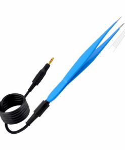 Single-Use Monopolar, Mcludoe Forceps, Straight, 15Cm Length, 2.0Mm Tip, With 3 Meter Cable, 4Mm Terminating End, Blue (E-12-0660)