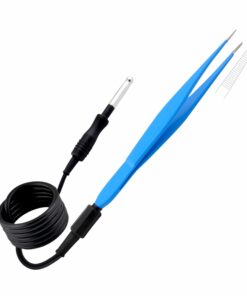 Single-Use Monopolar, Mcludoe Forceps, Straight, 18Cm Length, 0.7Mm Tip, With 3 Meter Cable, 8Mm Terminating End, Blue (E-12-0670-8Mm)