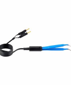 Single-Use Bipolar, Mcpherson Forceps, Angled, With 3 Meter Cable, 9.0 Cm Length, 0.5Mm Tip, Blue (E-12-2040)