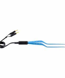 Single-Use Bipolar, Yasargil (3 Holes) Forceps, Angle Up, With 3 Meter Cable, 18 Cm Length, 0.5Mm Tip, Blue (E-12-2720)