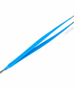 Reusable Monopolar, Dissecting Forceps, Kocher, Straight, 20 Cm Length, 1.5Mm Tip, With 4.8Mm Male Connector, Blue (E-13-150-K)