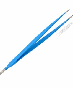 Reusable Monopolar, Waugh Forceps, Kocher, Straight, 20 Cm Length, 2.0Mm Tip, With 4.8Mm Male Connector, Blue (E-13-1711)