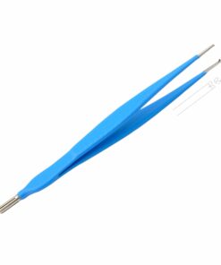 Reusable Monopolar, Gilliies Forceps, Kocher, Straight, 18 Cm Length, 1.5Mm Tip, With 4.8Mm Male Connector, Blue (E-13-2316)