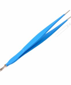 Reusable Monopolar, Gilliies Forceps, Kocher, Straight, 18 Cm Length, 1.0Mm Tip, With 4.0Mm Male Connector, Blue (E-13-2326)