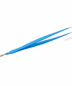 Reusable Monopolar, Standard Forceps, Straight, 18 Cm Length, 2.0Mm Tip, With 4.0Mm Male Connector, Blue (E-13-2370)