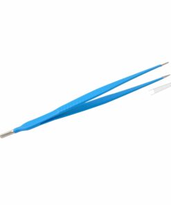 Reusable Monopolar, Standard Forceps, Straight, 20 Cm Length, 2.0Mm Tip, With 4.8Mm Male Connector, Blue (E-13-2445)