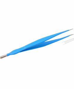 Reusable Monopolar, Mclndoe Forceps, Straight, 18 Cm Length, 1.0Mm Tip, With 4.8Mm Male Connector, Blue (E-13-4738)