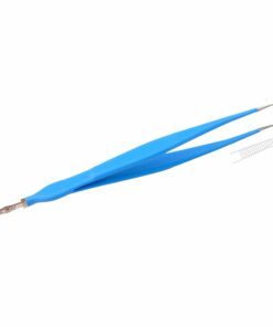 Reusable Monopolar, Mclndoe Forceps, Straight, 18 Cm Length, 1.5Mm Tip, With 4.0Mm Male Connector, Blue (E-13-4791)