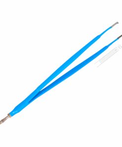 Reusable Monopolar, Gerald Forceps, Kocher, Straight 17.8 Cm Length, 1.0Mm Tip, With 4.0Mm Male Connector, Blue (E-13-6120)
