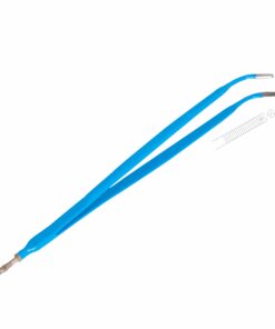 Reusable Monopolar, Gerald Forceps, Kocher, Angled, 17.8 Cm Length, 1.5Mm Tip, With 4.0Mm Male Connector, Blue (E-13-6225)