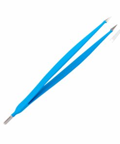 Reusable Monopolar, Pen Field Forcep, Straight 18 Cm Length, With 4.8Mm Male Connector, Blue (E-13-7376)
