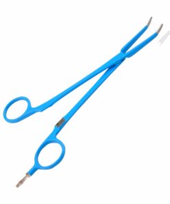 Reusable Monopolar, Riches Forcep, Curved On Flat, Screw Joint, 12.5 Cm Length, With 4.0Mm Male Connector, Blue (E-13-9506-E)