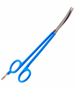 Reusable Monopolar, Turner-Warwick Scissors, Curved, 24 cm Length, With 4.0mm Male Connector, Blue (E-13-9609)