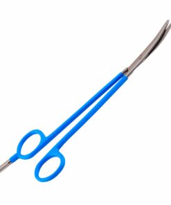 Reusable Monopolar, Turner-Warwick Scissors, Curved, 18 cm Length, With 4.8mm Male Connector, Blue (E-13-9686)