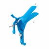 Reusable Weisman-Graves Left Speculum With Tube Rings For Disposable Smoke Evacuation Tubing, Large, Blue (E-14-1105)