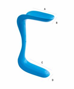 Single Use Sims Vaginal Speculum Blue Color Large Size (14-1399)