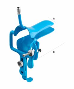 Reusable Uv-Max Speculum With Tube Rings For Permanent Smoke Evacuation Tubing, Small, Blue (E-14-735 )