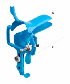 Reusable Uv-Max Speculum With Tube Rings For Disposable Smoke Evacuation Tubing, Small, Blue (E-14-780 )