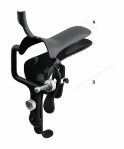 Reusable Uv-Max Speculum With Tube Rings For Disposable Smoke Evacuation Tubing, Large, Black (E-14-805)