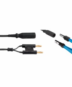Single Use Bipolar Cable, Black, Flat Plug (European Type), Twin 4Mm Pin, Length 5 Meter (E-17-10-5M)