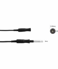 Single-Use Monopolar Cable, Black, 8Mm Pin, 4.8Mm Socket, Length 5 Meter  (E-17-100-5M)