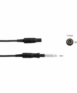 Single-Use Monopolar Cable, Black, 8Mm Pin, 3Mm Socket, Length 3 Meter  (E-17-103)