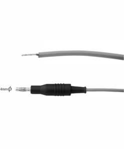 Reusable Silicone Monopolar Cable, Grey, 4 Mm Pin, Cut And Tinned, Length 3 Meter  (E-17-150-Sf)