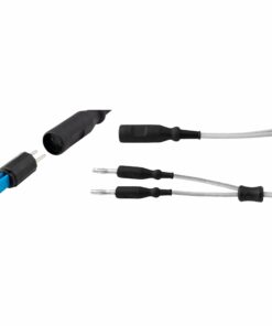 Reusable Silicone Bipolar Cable, Grey, American 2 Pin, Flying Leads 4Mm, Length 3 Meter (E-17-210-Fl)