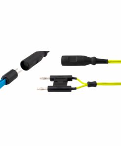 Single Use Bipolar Cable, Yellow, American 2 Pin, Twin 4Mm Pin, Length 3 Meter (E-17-37-Yl)