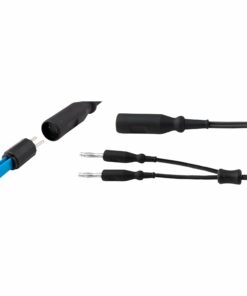 Single Use Bipolar Cable, Black, American 2 Pin, Flying Leads, Length 3 Meter (E-17-55)