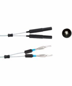 Reusable Silicone Bipolar Cable,Grey, Bulldog Clamps, Length 5 Meter (E-17-87-5M)