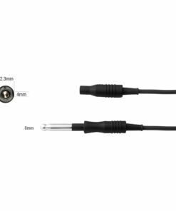 Single-Use Monopolar Cable, Black, 8Mm Pin, 4Mm Socket, Length 3 Meter  (E-17-91)