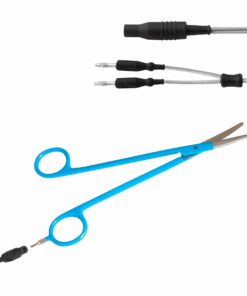 Reusable Silicone Bipolar Wolf Cable, Grey, Flying Leads, Socket 3.4Mm, Length 3 Meter (E-17-93-Fl)