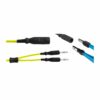 Single Use Bipolar Cable, Yellow, Flat Plug (European Type), Flying Leads, Length 5 Meter (E-17-95-5M)