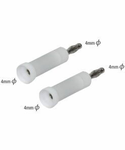 Adapters, 4mm to 4mm, This pair of adaptors fit bipolar sockets on Eschmann TDB60 or other generators with recessed bipolar sockets. (E-2021-60)
