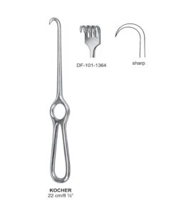 Kocher Retractors,22Cm,Sharp, 4 Prong (SS-101-1364)