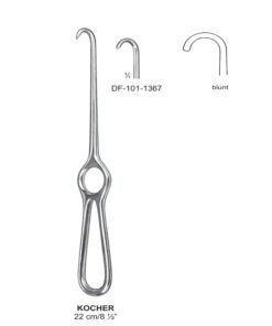 Kocher Retractors,22Cm,Blunt, 1 Prong (SS-101-1367)