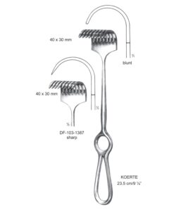Koerte Retractors,23.5Cm,40X30Mm  (SS-103-1387)