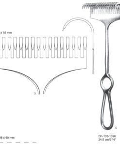 Koerte Retractors,24.5Cm,25X85Mm  (SS-103-1390)