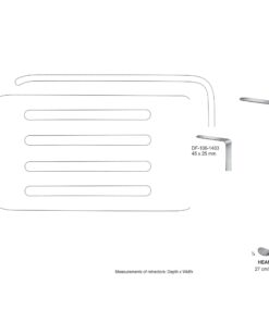 Heaney Retractors,27Cm,45X25Mm  (SS-106-1403)