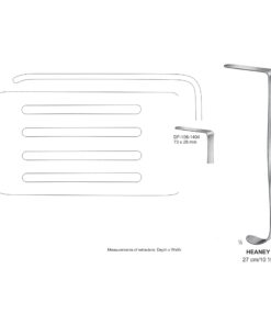 Heaney Retractors,27Cm,73X28Mm  (SS-106-1404)